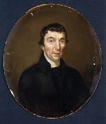 William Roos Portrait in oils of Welsh preacher John Elias oil